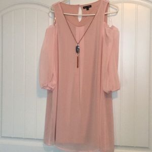 Off the shoulder blouse. Necklace attached